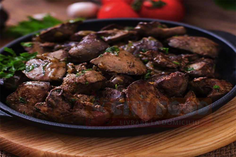 Ficatei de pasare la tigaie