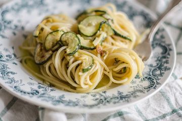 Zucchini pasta a la Nerano